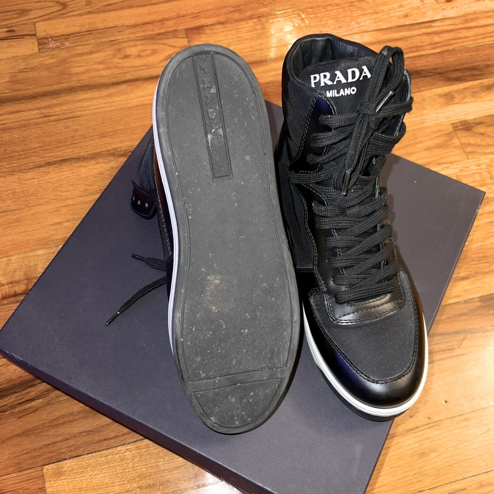 PRADA High-Top Sneakers SIZE 36.5 - Picture 5 of 12